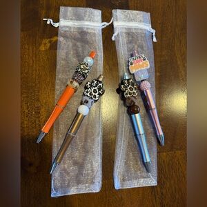 NEW Animal Print Decorative Pen Set